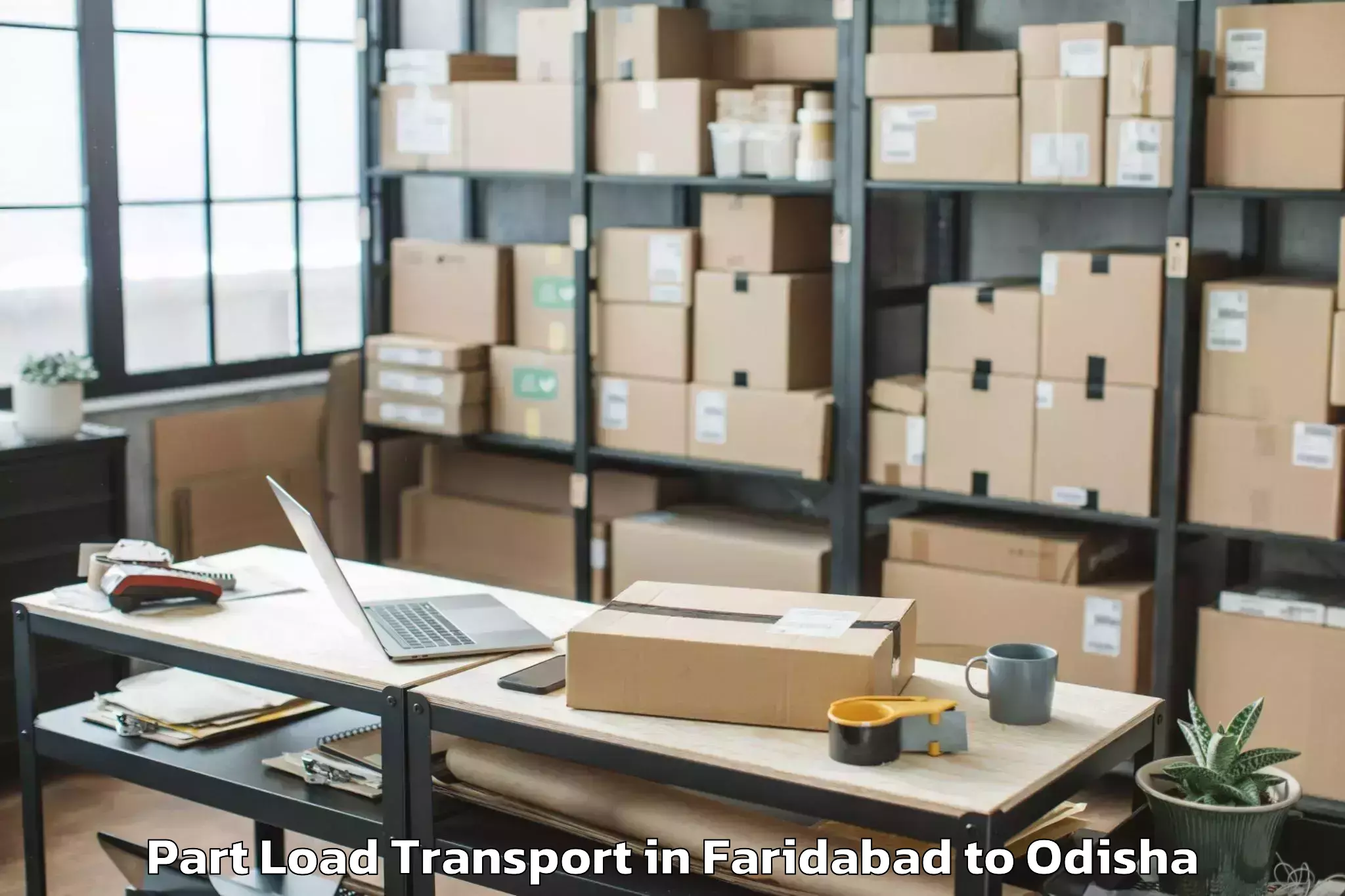 Hassle-Free Faridabad to Lathikata Part Load Transport